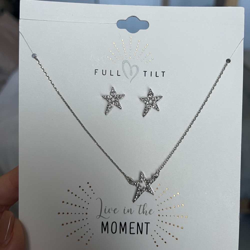 Star necklace & earrings